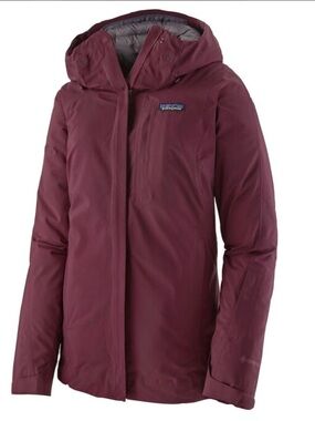 Patagonia Women's primo puff insulated ski jacket - Wine/Burgundy